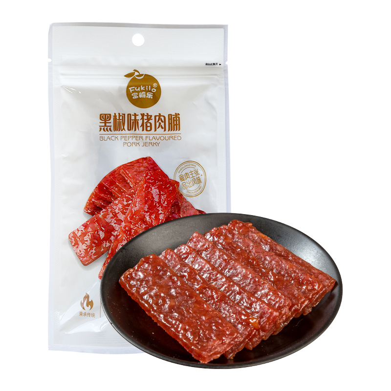 富崎乐黑椒味猪肉脯 36g/袋 6袋装 36g*6袋